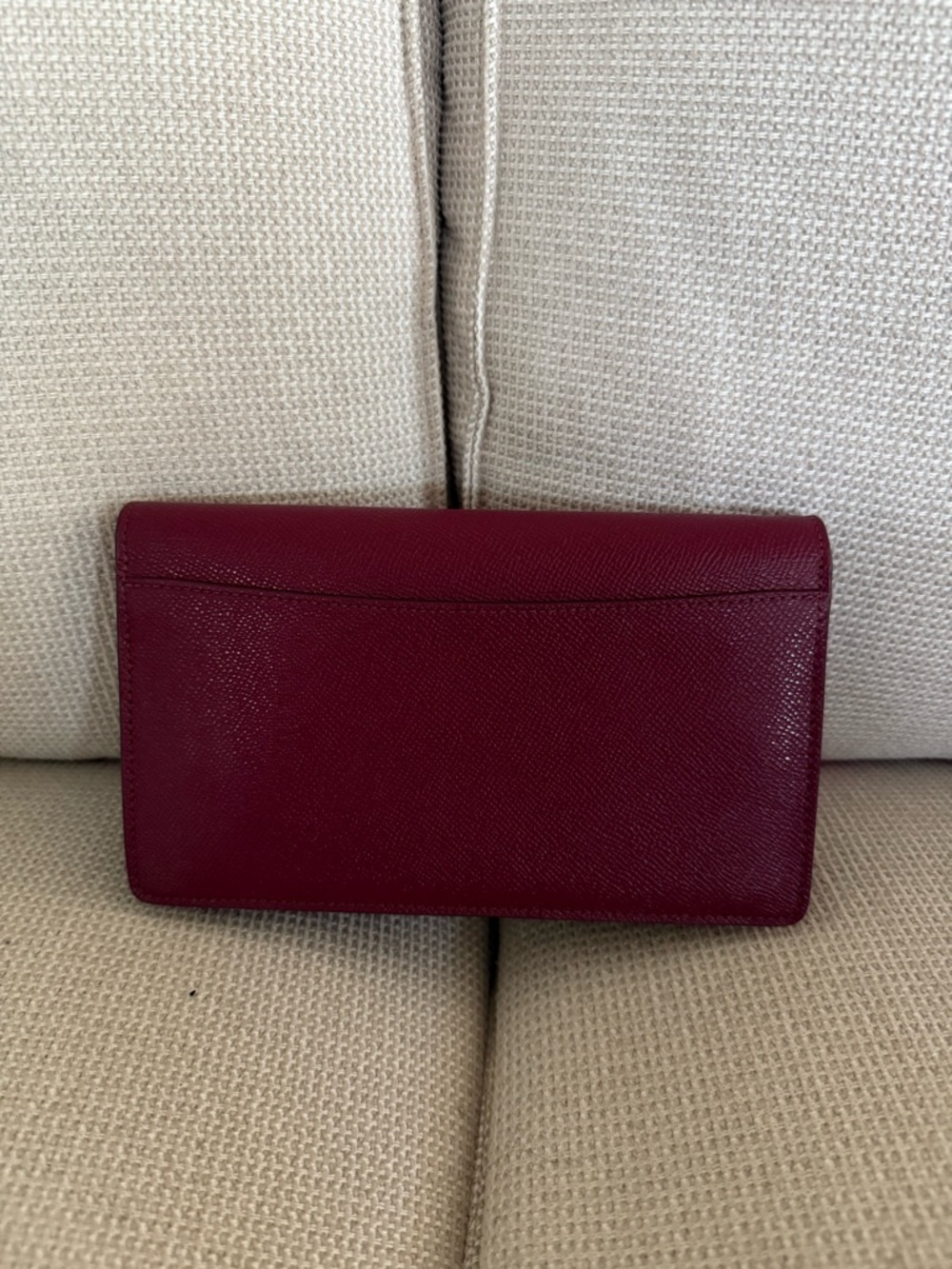 Coach Hayden Pebbled Leather Crossbody Wallet - Deep Red - Picture 3 of 8